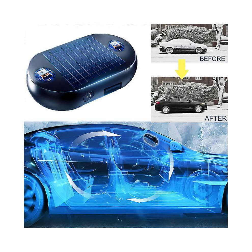 Electromagnetic Car Snow Remover Antifreeze Snow Remover Solar Powered Car Snow Remover Defroster Windshield Defroster_surprise Gift 6902344846464