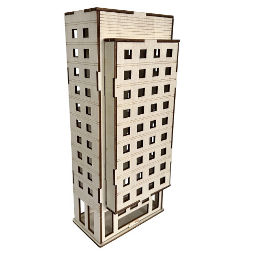 Wooden Apartment Assembled Model Miniature Architectural-8