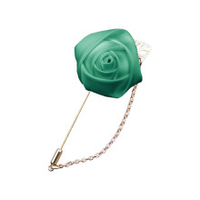 Broche de Corsage de fleur de Rose de boutonnière-vert clair