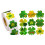 Autocollant de la Saint-Patrick, 500 pièces, trèfle scintillant, 1