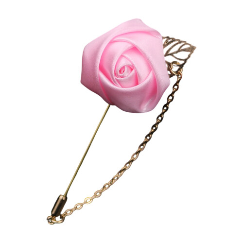 Boutonnière classique en forme de Rose, épingle de Corsage-rose