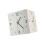 Double Sided Corner Clock Square Wall Clock Wall Mounted-White 1