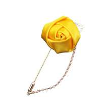 Elegant Corsage Flower Brooch Pin For Wedding Bridesmaid-Gold