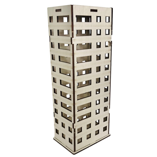 Wooden Apartment Assembled Model Miniature Architectural-9