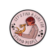 Creative Experimenter Circular Badge Pin For Fashion And