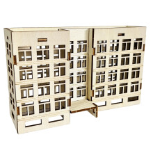 Sand Table Scene Wooden Apartment Assembling Model Outland-11