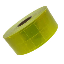 PVC Reflective Lattice Tape Long Time Use-5cm fluorescent yell