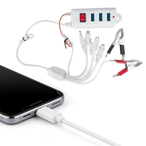 ABS Construction 3 USB Clip Charger Universal Car Battery Mobile 1