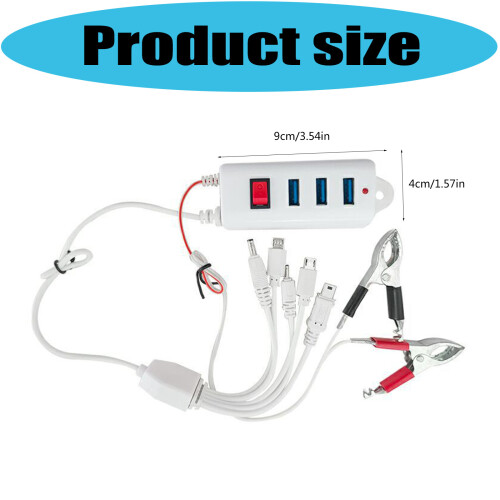 ABS Construction 3 USB Clip Charger Universal Car Battery Mobile 2