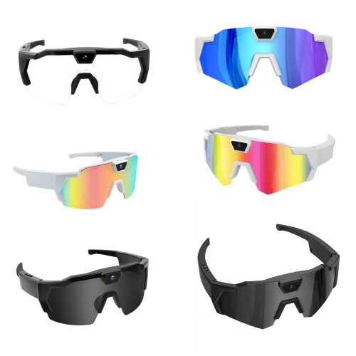 Cycling Intelligent Camera Glasses Support Calls-Black model B 1
