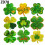 500PCS Reflective Patricks Day Sticker Shamrock Sticker for Gift 4