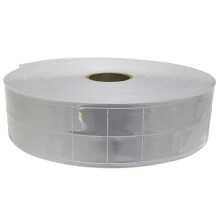 50m PVC Reflective Tape for Construction Site Safety-5cm white