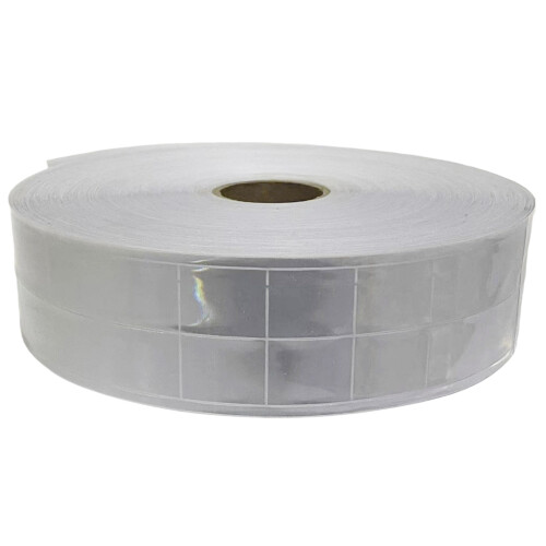 50m PVC Reflective Tape for Construction Site Safety-5cm white