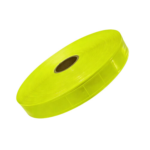 50m PVC Reflective Materials Roll for-2.5 fluorescent yell