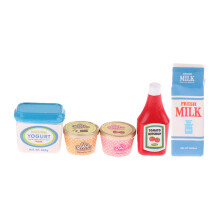 5-delige miniatuur speelvoedselset poppenhuis scène-arrangement