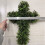Realistic Artificial Green Plant Crosses Shape Wreath Wall 5