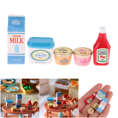 Maison de poupée Miniature créative, 5 pièces, nourriture de 1