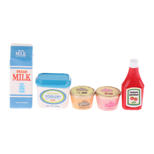 Maison de poupée Miniature créative, 5 pièces, nourriture de 2