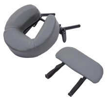 Massage Pillow With Anatomical Face Cushion Slip Proof-Gray