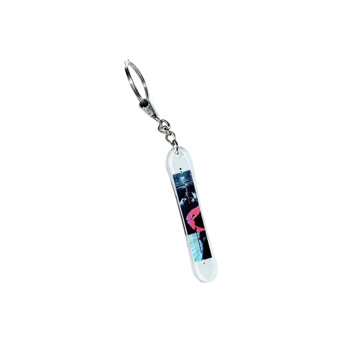 Tiny Ski Board sleutelhanger onbreekbaar acryl- 27 8 cm
