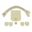 DIY PU Leather Bag Knitting Set Leather Bag Making Set-White 1