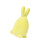 Easter Flocking Bunnies Decorations Moss Rabbit Statues-Yellow 1