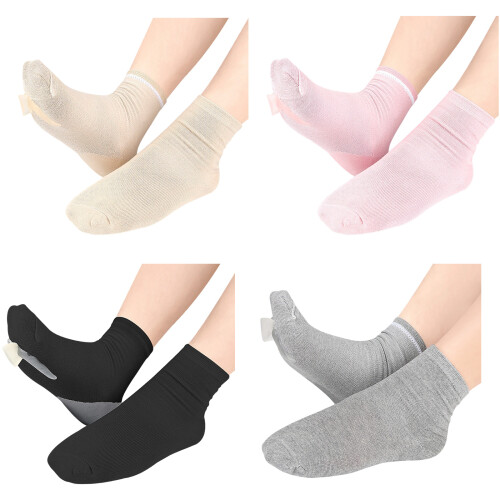 Moisturizing Heel Sock Toe Separator Bunions Corrector-Gray 1