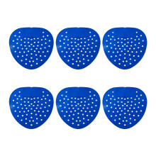 6pcs Plastic Urinal Deodorizer Pad Not Splash Design for-Blue