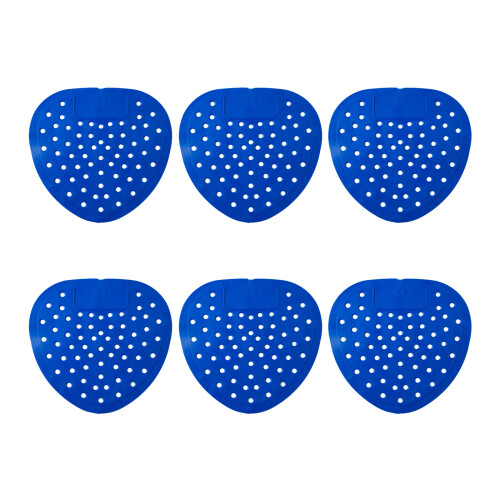 6pcs Plastic Urinal Deodorizer Pad Not Splash Design for-Blue