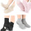 Moisturizing Heel Sock Toe Separator Bunions Corrector-Gray 5