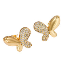 Metal Earphone Jewelry Accessory Innovative Locking-Gold