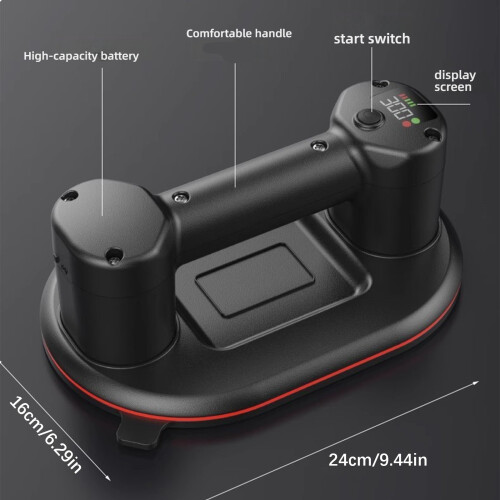 Industrial Suction Lift Device With Digital Power Display 660lbs 2
