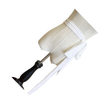 Adjustable Length Velvet Belt For Women Men Soft-White