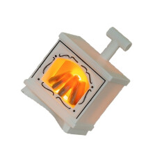 Interactieve miniatuurhaarden LED-licht met realistische-Wit