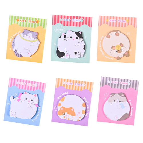 Cute Cartoon Pet Shape Design Reusable Stick Note-From cutecats