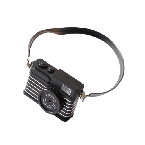 Miniature DSLR Camera Model Decorative Props For Doll House-C