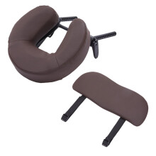 Anti Deformation Massage Table Pillow With Contoured Face-brown