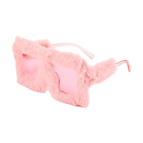 Trendy Pilot Sunglasses Oversized Furry Frame Polarized Lens-12