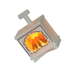 Lampe de cheminée Miniature à flamme LED réaliste, modèle-Blanc