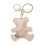 Porte-clés ours créatif, matériau respectueux de-Beige 1