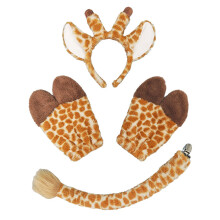 Giraffekostuum inclusief hoofdband met-gele hertenset