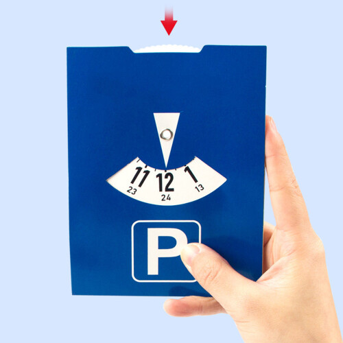 1/2pcs Time Stamps Blue Zone Parking Discs-15x15cm 2pcs 2