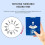 1/2pcs Time Stamps Blue Zone Parking Discs-15x15cm 2pcs 7