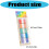 120Sheets Clear Adhesive Label Sticker Adhesive-candy color 2