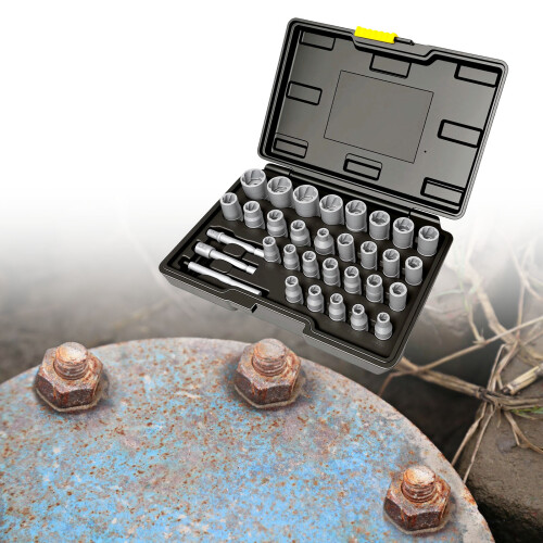 Jeu complet d'extracteurs de boulons, 32 outils, gammes de 6mm 1