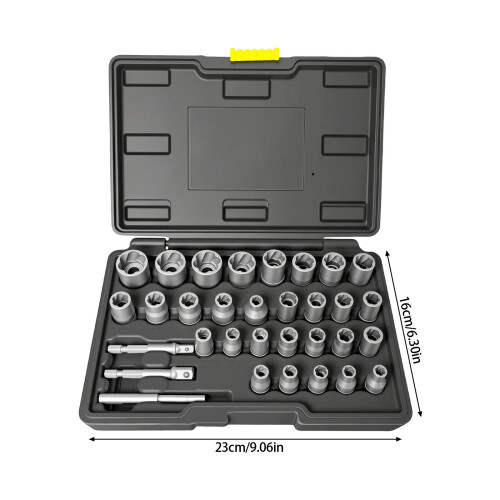 Jeu complet d'extracteurs de boulons, 32 outils, gammes de 6mm 2