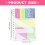 Carnet de notes en papier rechargeable et-couleur bonbon 3