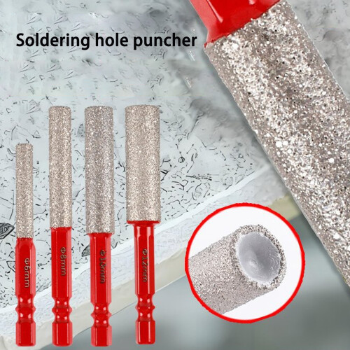 Dry Drill Hole Saw Extended Diamonds Grit and Universal-6mm 2