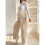 Salopette en velours côtelé taille élastique,-rose rouge S 3