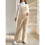 Salopette en velours côtelé taille élastique,-rose rouge S 4